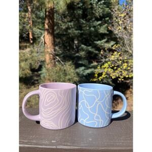 WK Creative For All True Set of 2 Mugs Purple and Blue